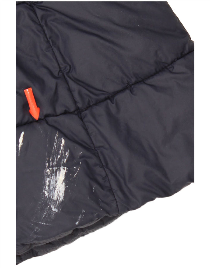 Barbour Womens Polstret Gilet UK 8 Small Navy Blue Polyamide