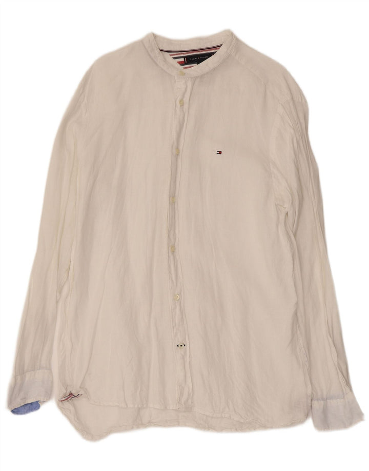 TOMMY HILFIGER Herre Regular Fit skjorte Stor hvid linned