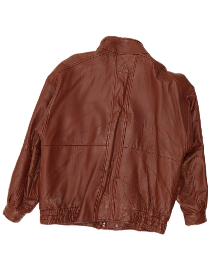 Vintage herre læderjakke UK 40 Large Burgundy