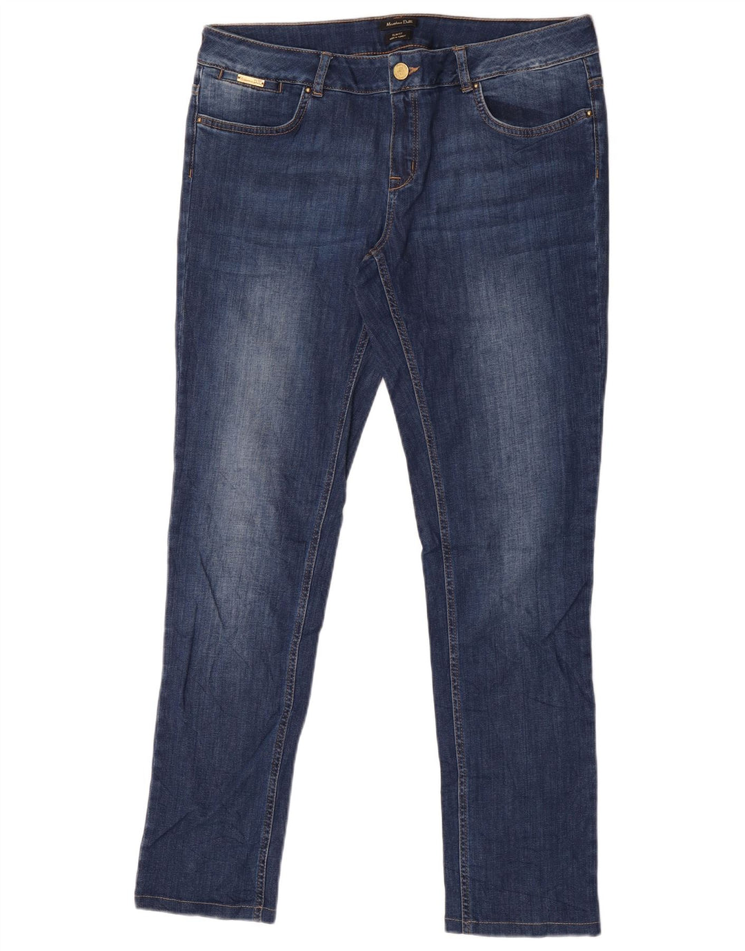 Massimo Dutti Dame Slim Fit Slim Jeans W36 L31 Marineblå