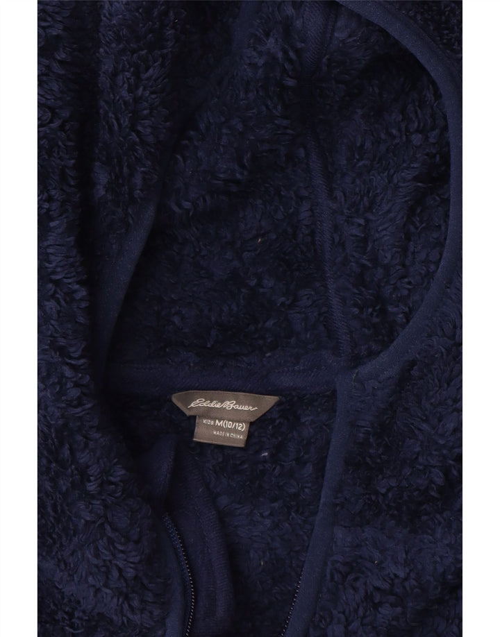 Eddie Bauer drenge fleecejakke 10-11 år Medium Navy Blue Colourblock