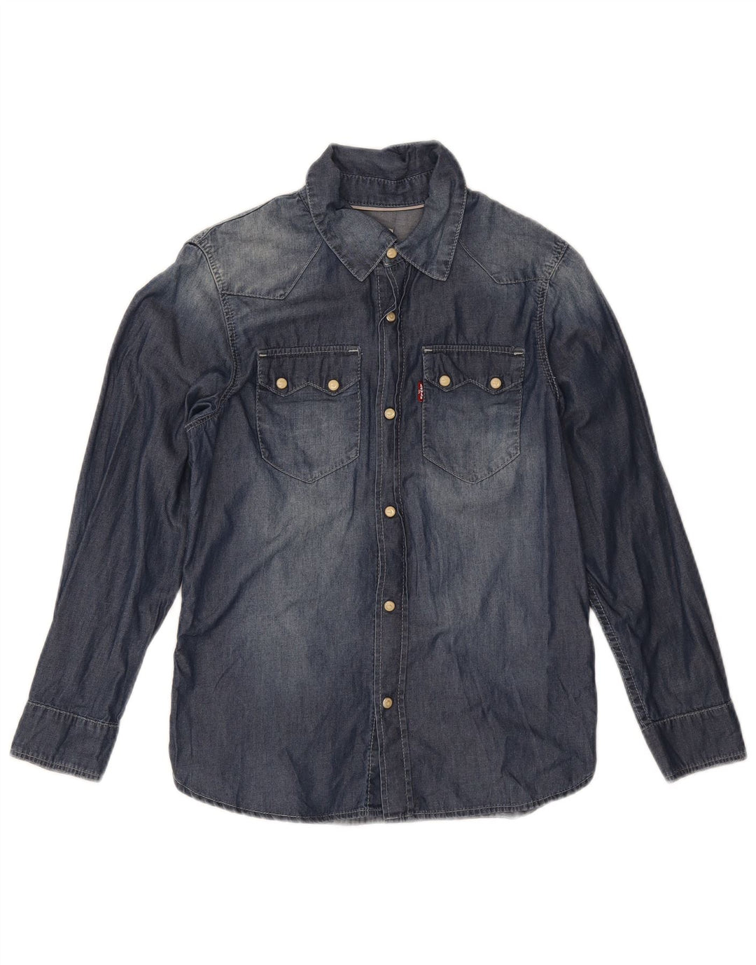 Levi's Boys denimskjorte 11-12 år marineblå bomuld