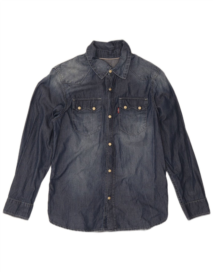 Levi's Boys denimskjorte 11-12 år marineblå bomuld