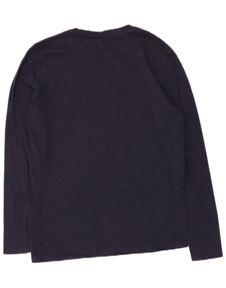 Jack & Jones Herre Top Langærmet Medium Marineblå Bomuld