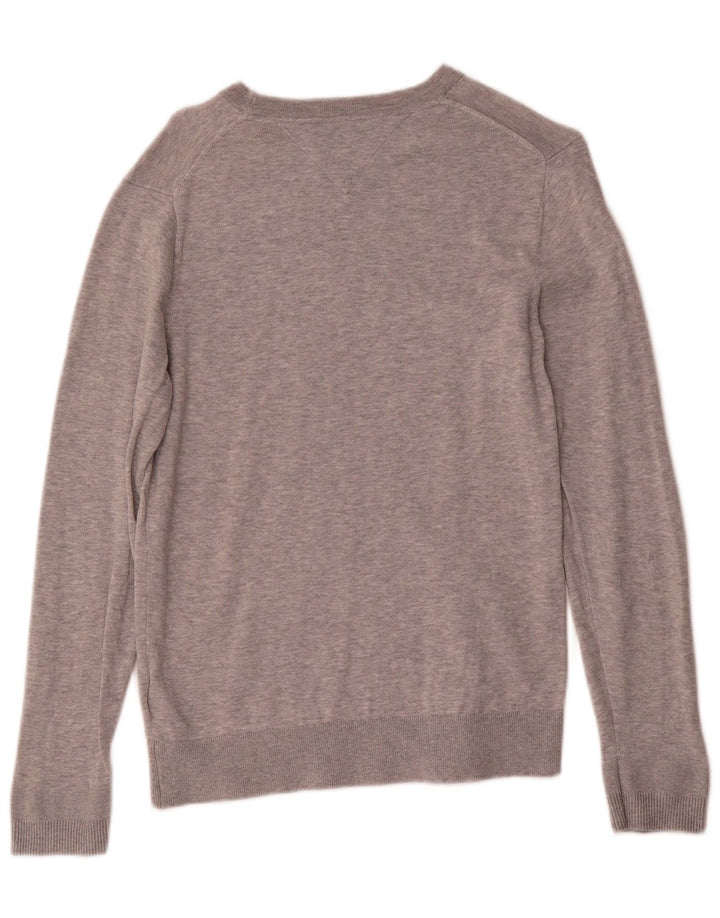 Tommy Hilfiger Herre Boat Neck Jumper Sweater Lille Grå Bomuld