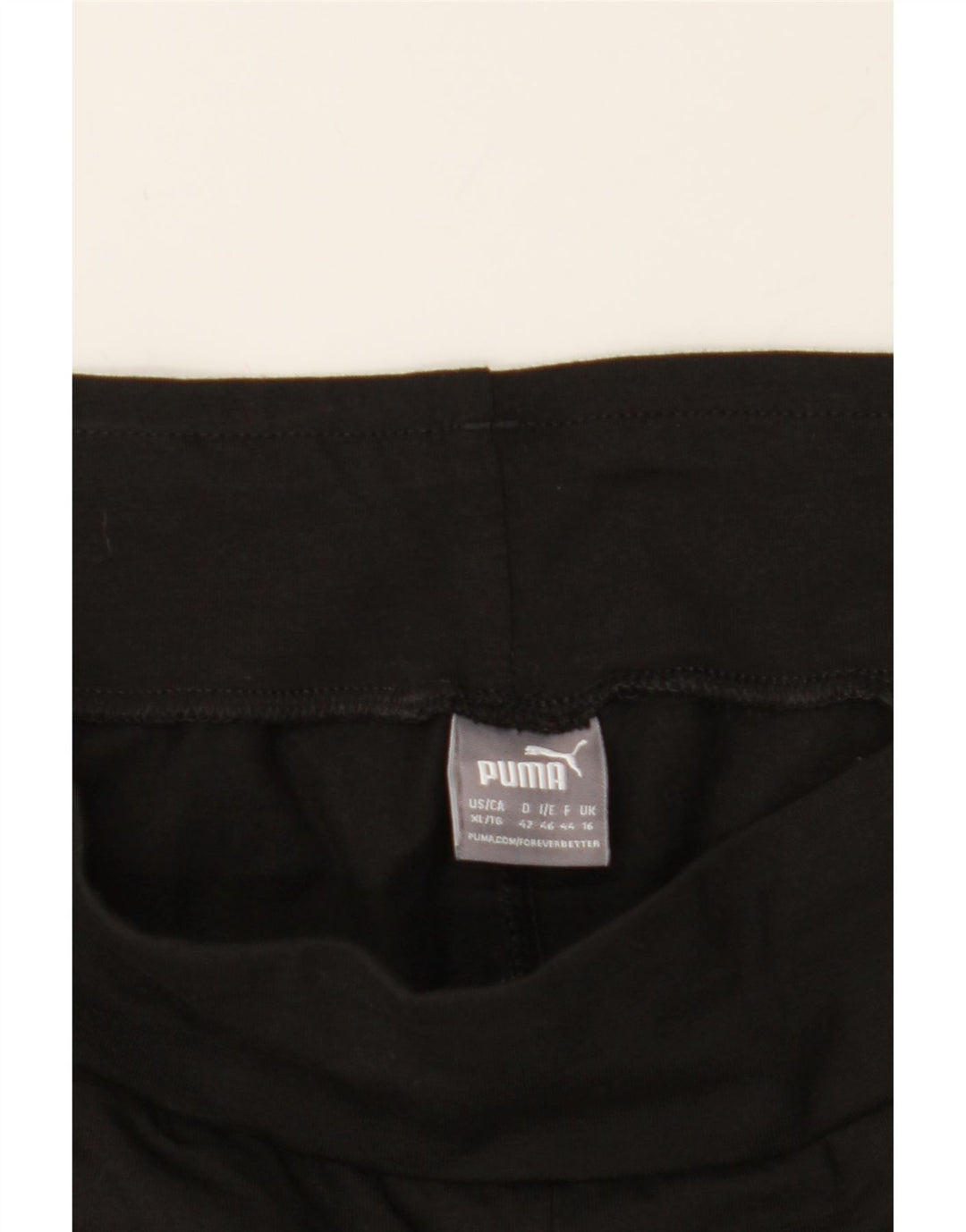 PUMA Womens Graphic Leggings UK 16 Large  Black Cotton Vintage Puma and Second-Hand Puma from Messina Hembry 