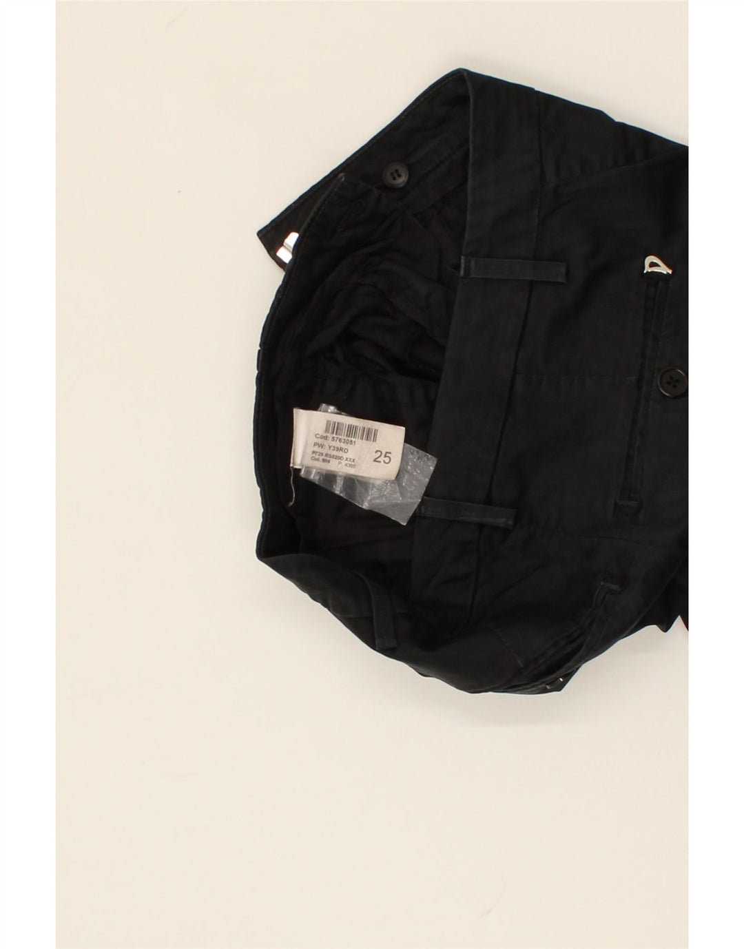 DONDUP Womens Slim Chino Trousers W25 L26 Black Cotton Vintage Dondup and Second-Hand Dondup from Messina Hembry 