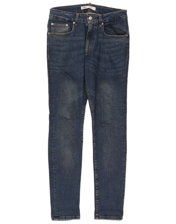 Zara Herre Skinny Jeans EU 40 Medium W31 L30 Blå Bomuld