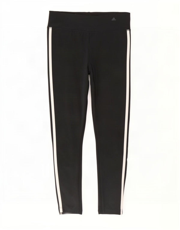 Adidas Womens Climalite Leggings UK 8/10 Small Black Polyester