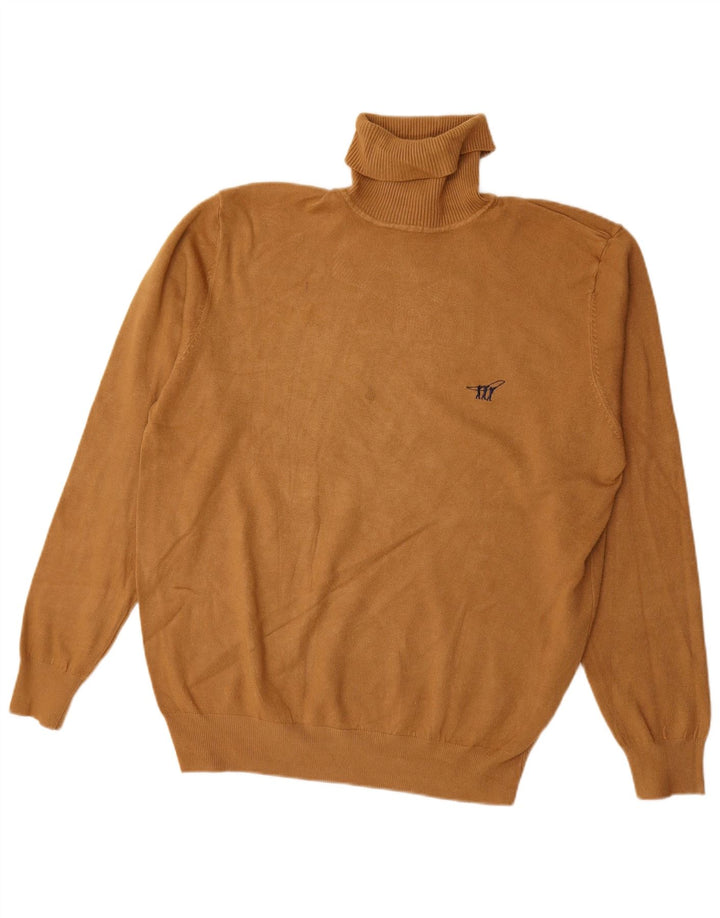 Vintage Herre rullehals sweater XL Beige