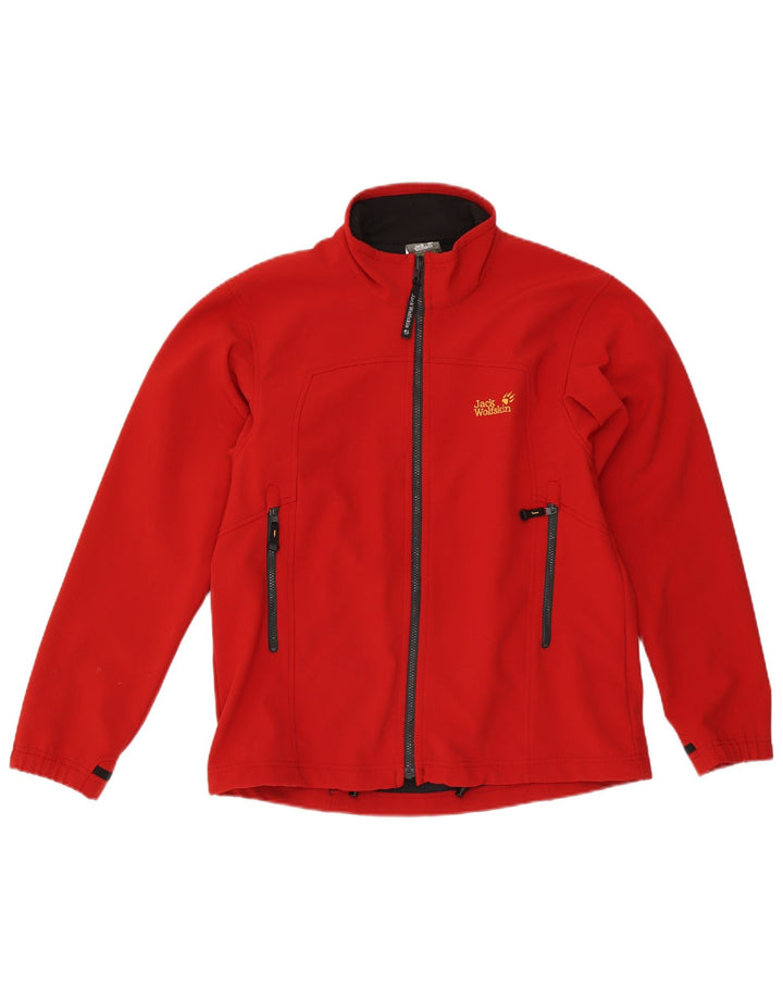 Jack Wolfskin Herre træningsdragt Topjakke UK 40/42 Stor rød polyester
