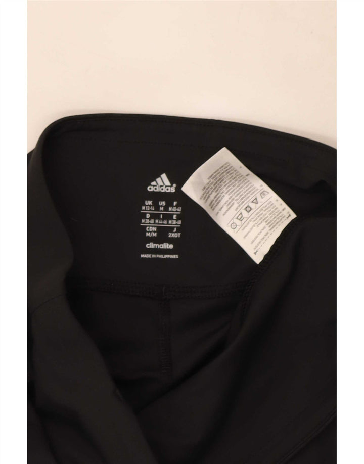 Adidas Dame Climalite Capri Leggings UK 12/14 Medium Black Polyester