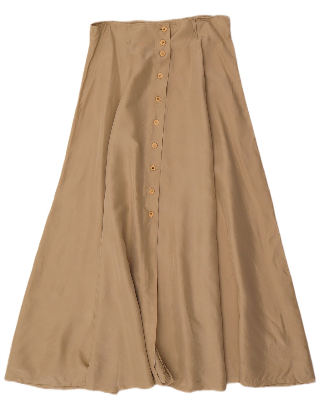 BENETTON Maxi-nederdel til kvinder W28 Medium Beige Silke