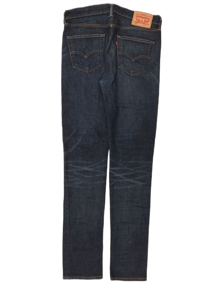 LEVI'S Herre 510 Skinny Jeans W33 L34 Marineblå Bomuld