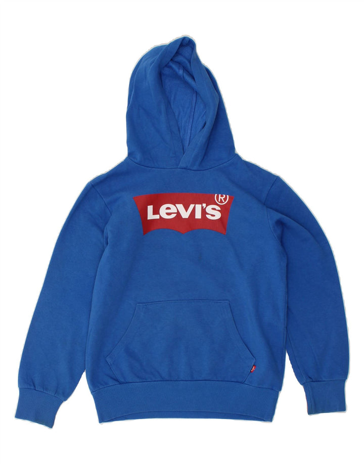 LEVI'S Boys Graphic Hoodie Jumper 11-12 Years Blue Vintage Levi's and Second-Hand Levi's from Messina Hembry 