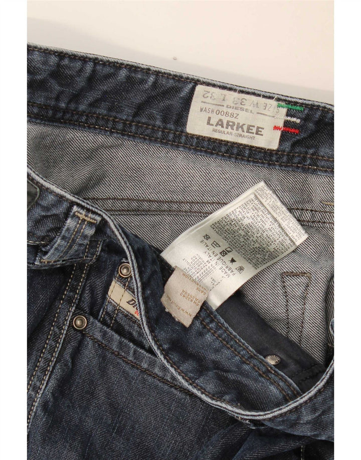 Diesel Herre Larkee Regular Straight Jeans W33 L32 Marineblå Bomuld
