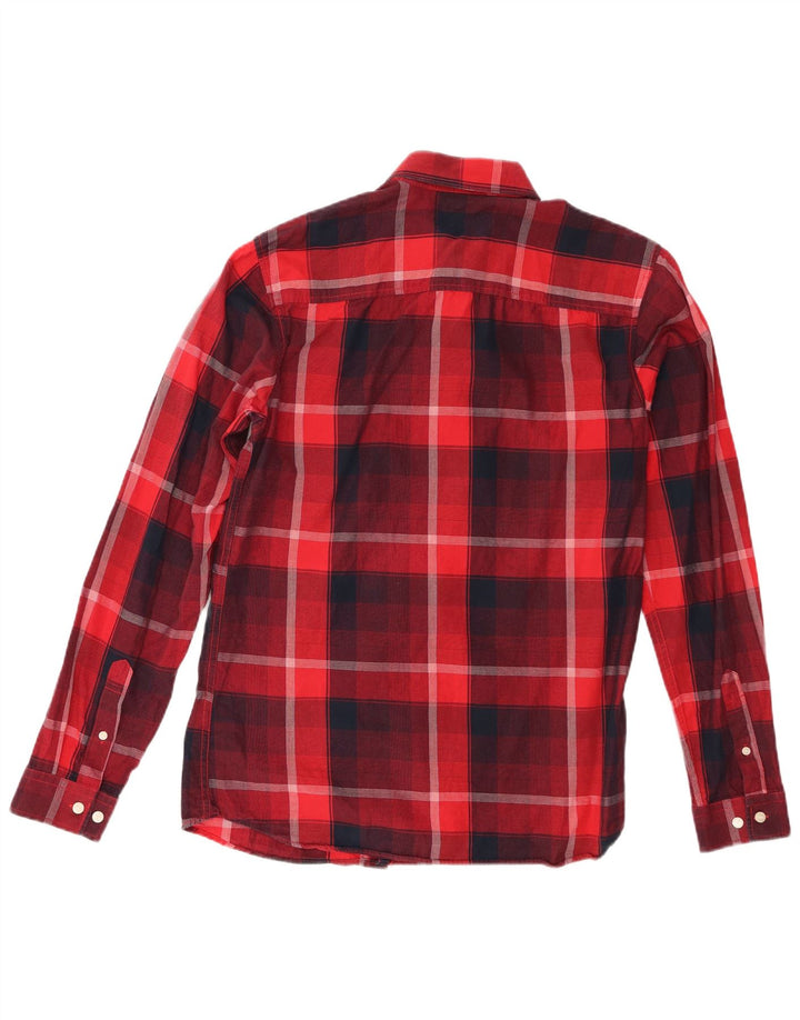 Jack & Jones herreskjorte Medium rød ternet bomuld