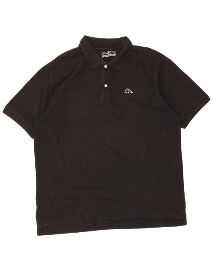 Kappa herre poloshirt 2XL sort bomuld