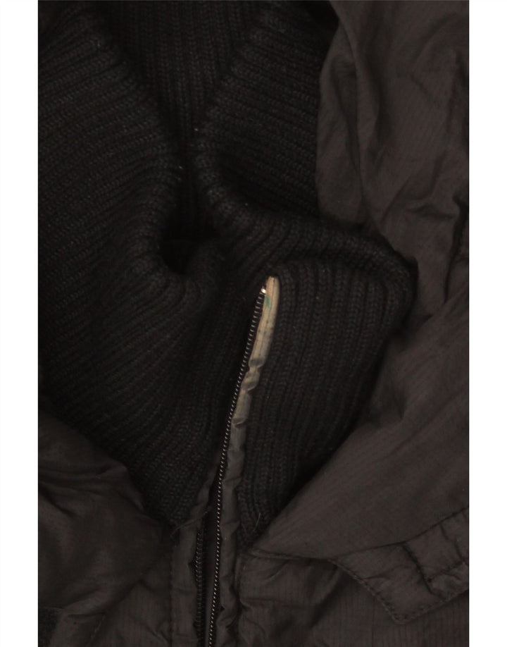 Max & Co. Polstret hættejakke til kvinder UK 12 Medium Sort Polyamid