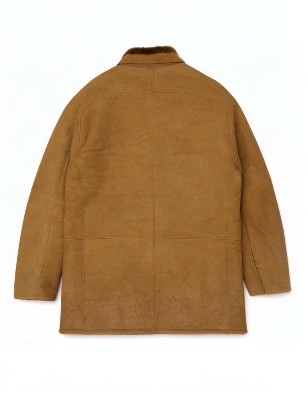 Vintage Herre Shearling Jacket IT 50 Large Brown
