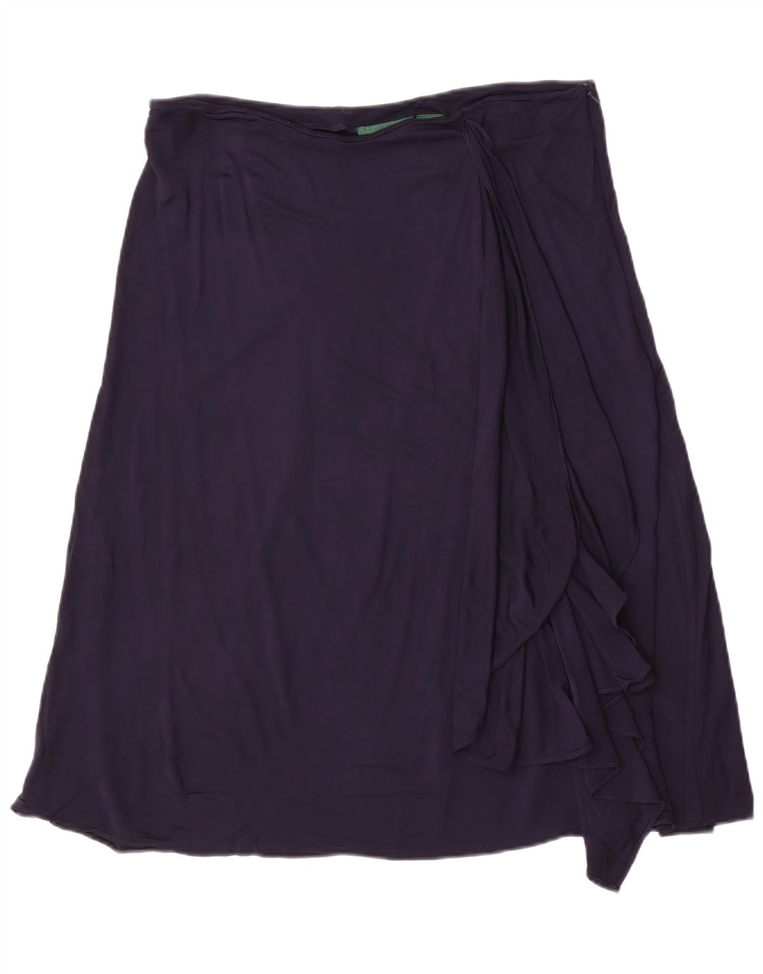 Ralph Lauren Dame A-Line nederdel Large W36 Navy Blue Rayon
