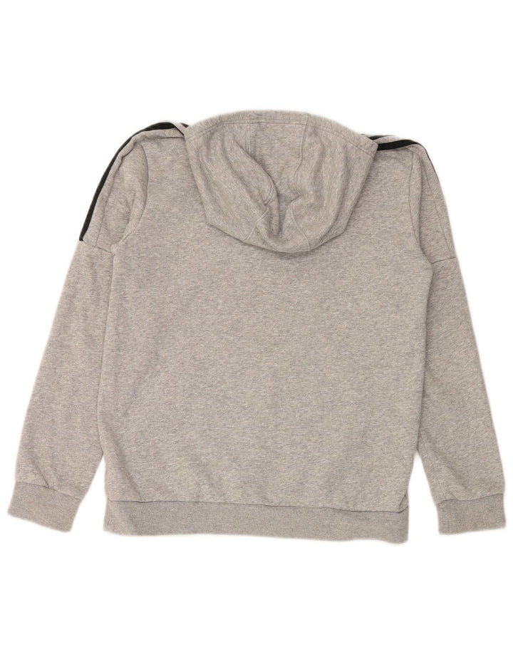 ADIDAS Grafisk hættetrøje til drenge 13-14 år Grå bomuld