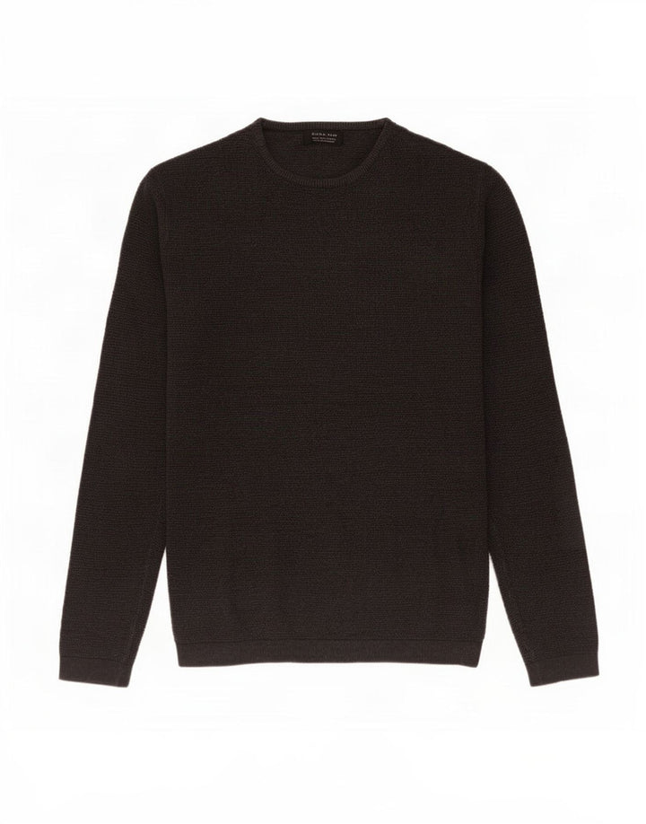 Zara Herre sweater med rund hals, lille grå