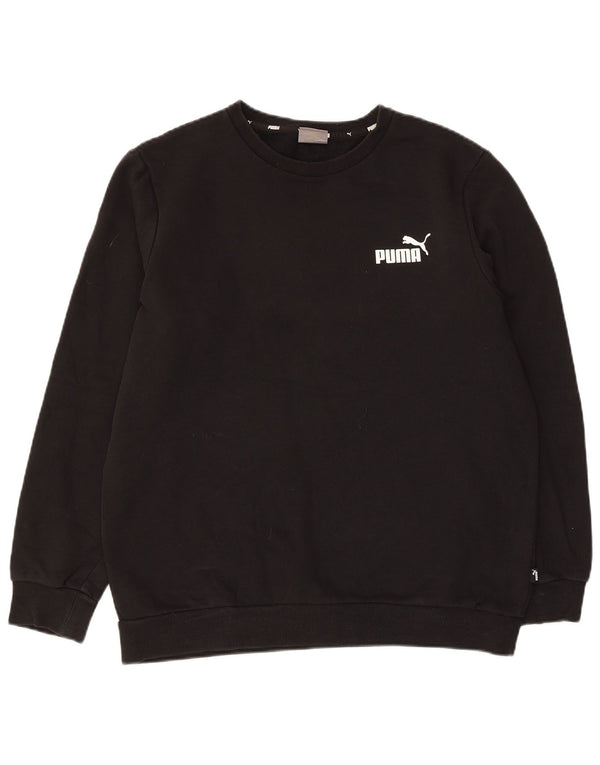 Puma Herre sweatshirt Jumper Medium Sort Bomuld