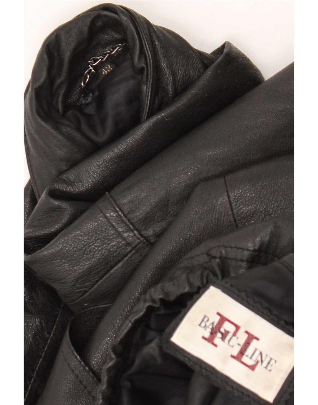Vintage herre læderjakke UK 42 XL Sort