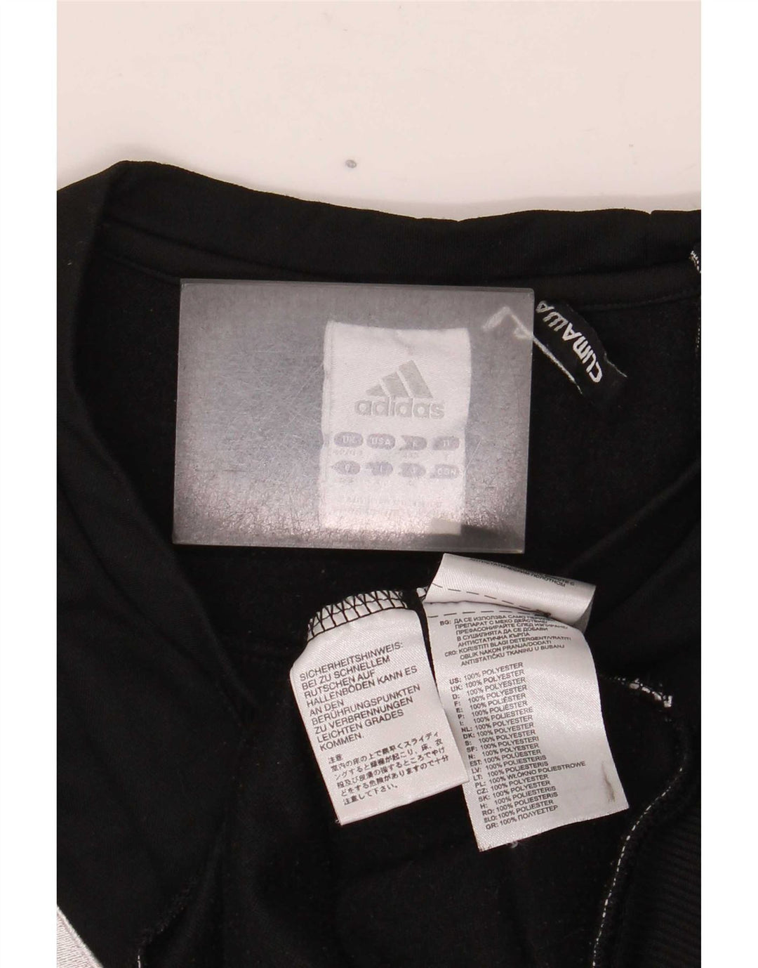 Adidas Herre Climawarm Sweatshirt Jumper UK 42/44 Stor Sort Polyester