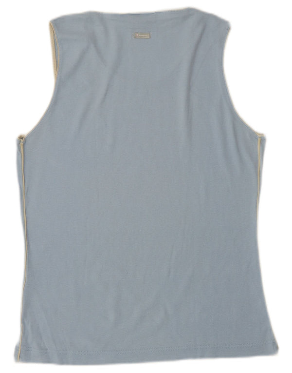 CHAMPION Womens Vest Top UK 18 XL Blue Cotton
