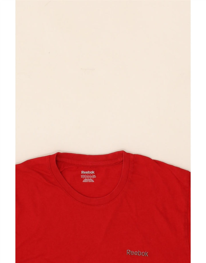 REEBOK Mens T-Shirt Top XS Red Cotton Vintage Reebok and Second-Hand Reebok from Messina Hembry 