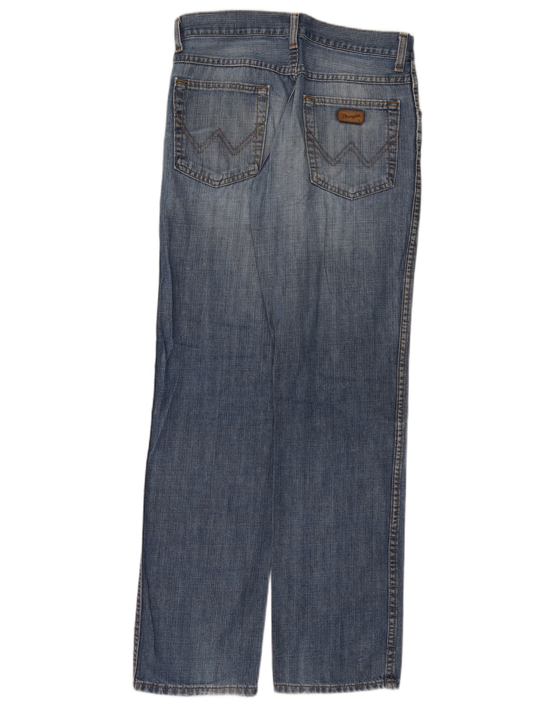 Wrangler Herre Regular Fit Straight Jeans W32 L32 Blå Bomuld