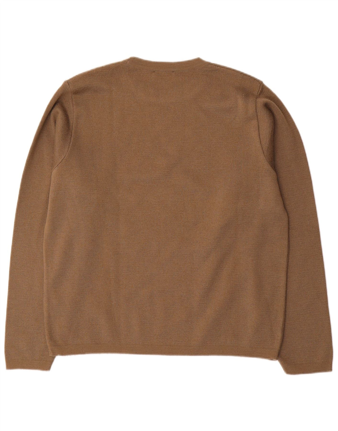 Trussardi Jeans Herre Crew Neck Jumper Sweater Medium Brun Uld