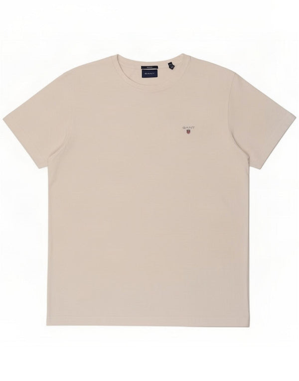 Gant Regular Fit T-shirt top til mænd Stor hvid bomuld