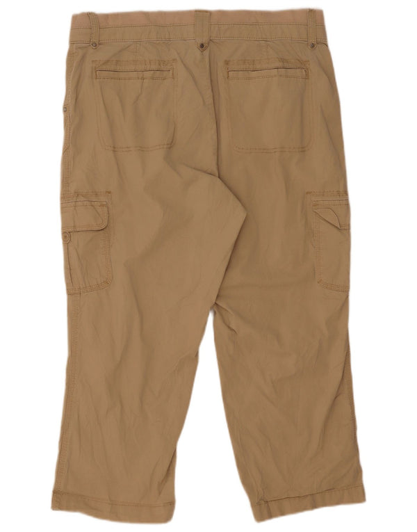 Lee Dame Cargo Capri Bukser US 14 Large W32 L22 Beige Bomuld