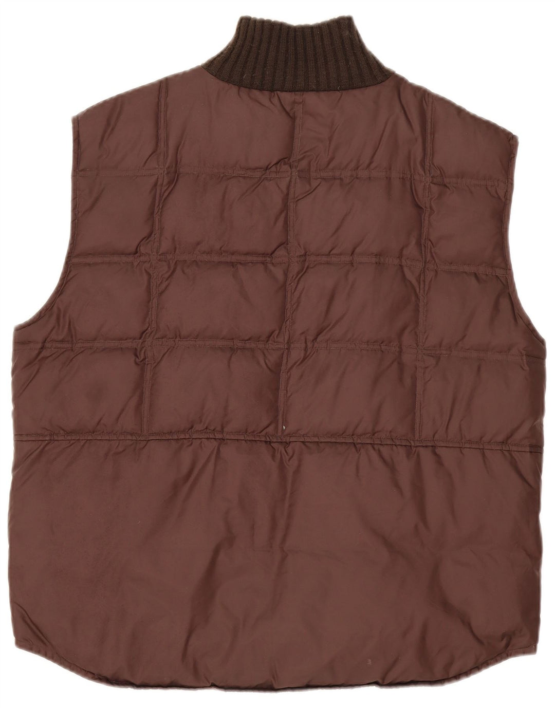Vintage herre polstret Gilet UK 40 Large Brown