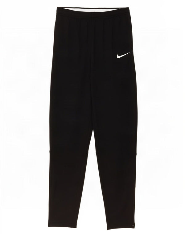 Nike Boys Dri Fit Tracksuit Trousers 13-14 Years XL Black Colourblock