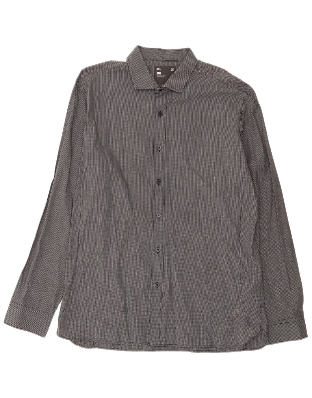 G-Star Herreskjorte 2XL Grå Gingham Bomuld