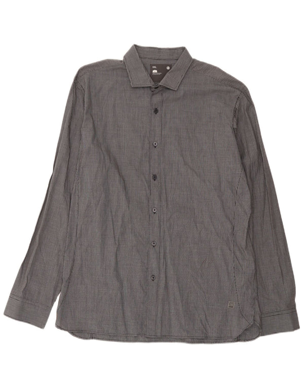 G-Star Herreskjorte 2XL Grå Gingham Bomuld