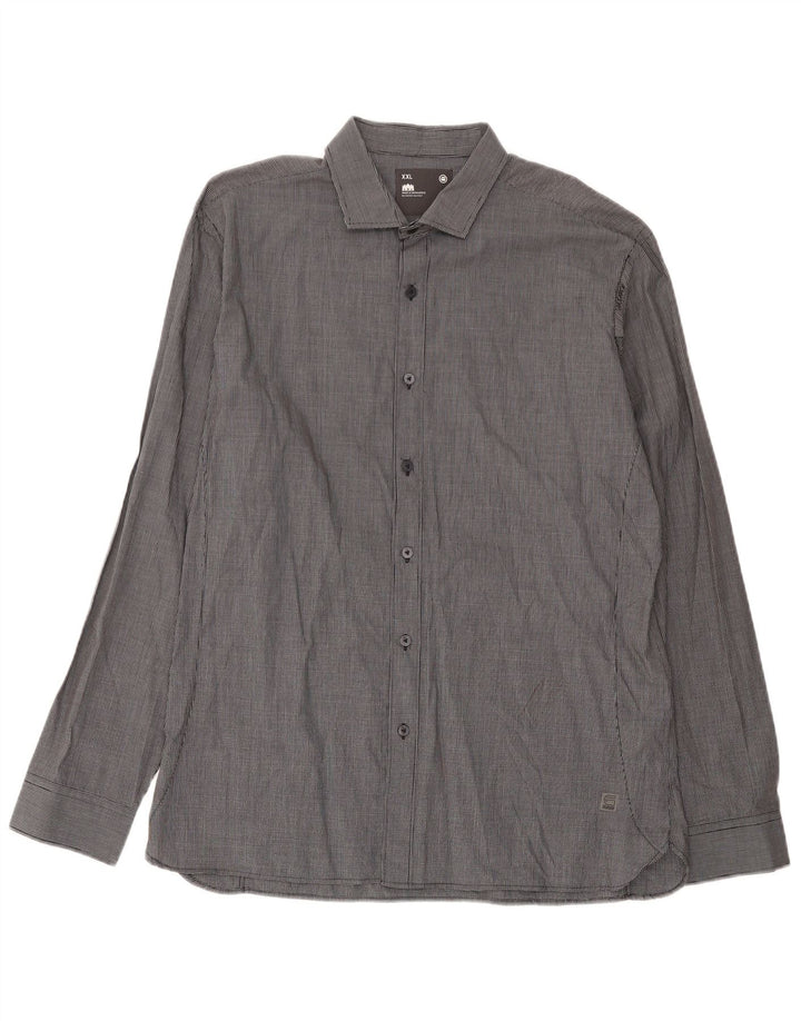 G-Star Herreskjorte 2XL Grå Gingham Bomuld