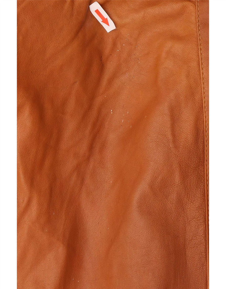 Vintage dame læderjakke EU 44 XL Brun