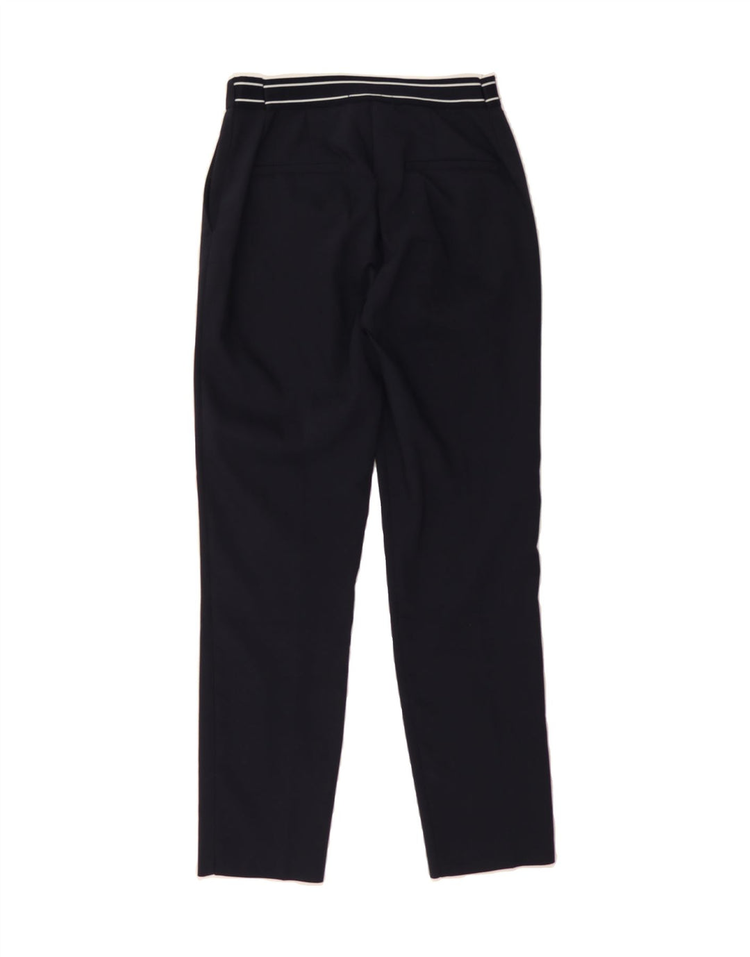 ZARA Womens Slim Chino Trousers Medium W28 L27 Navy Blue Cotton Vintage Zara and Second-Hand Zara from Messina Hembry 