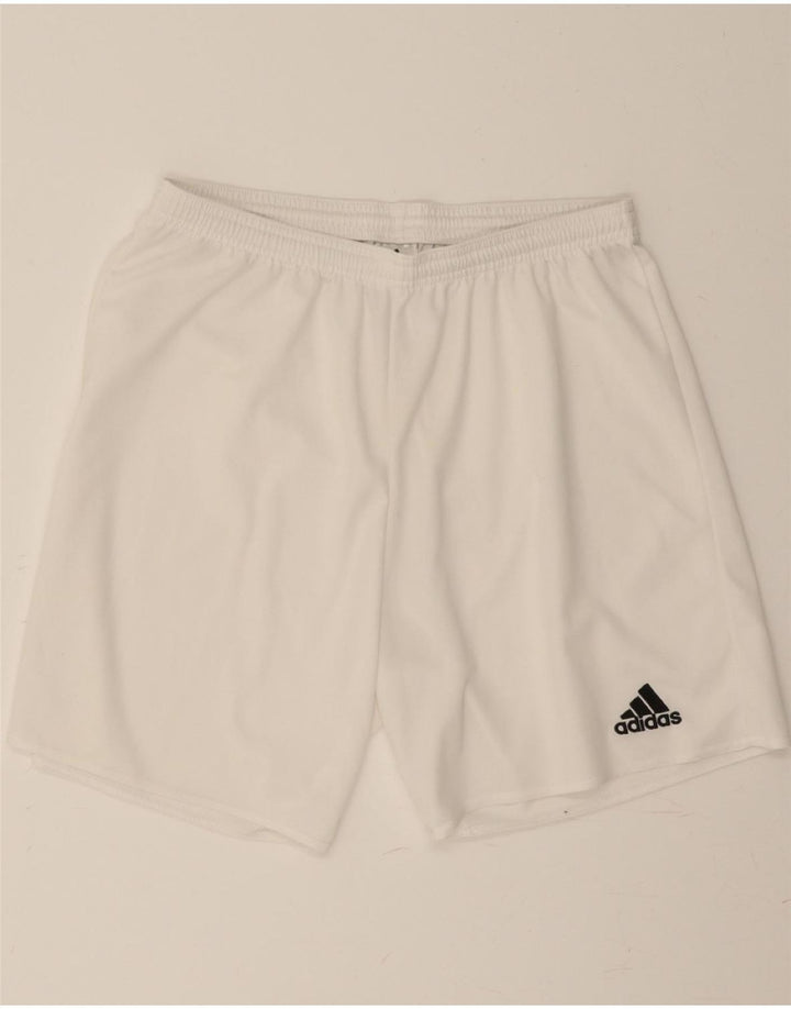 ADIDAS Mens Climalite Sport Shorts Large White Polyester Vintage Adidas and Second-Hand Adidas from Messina Hembry 