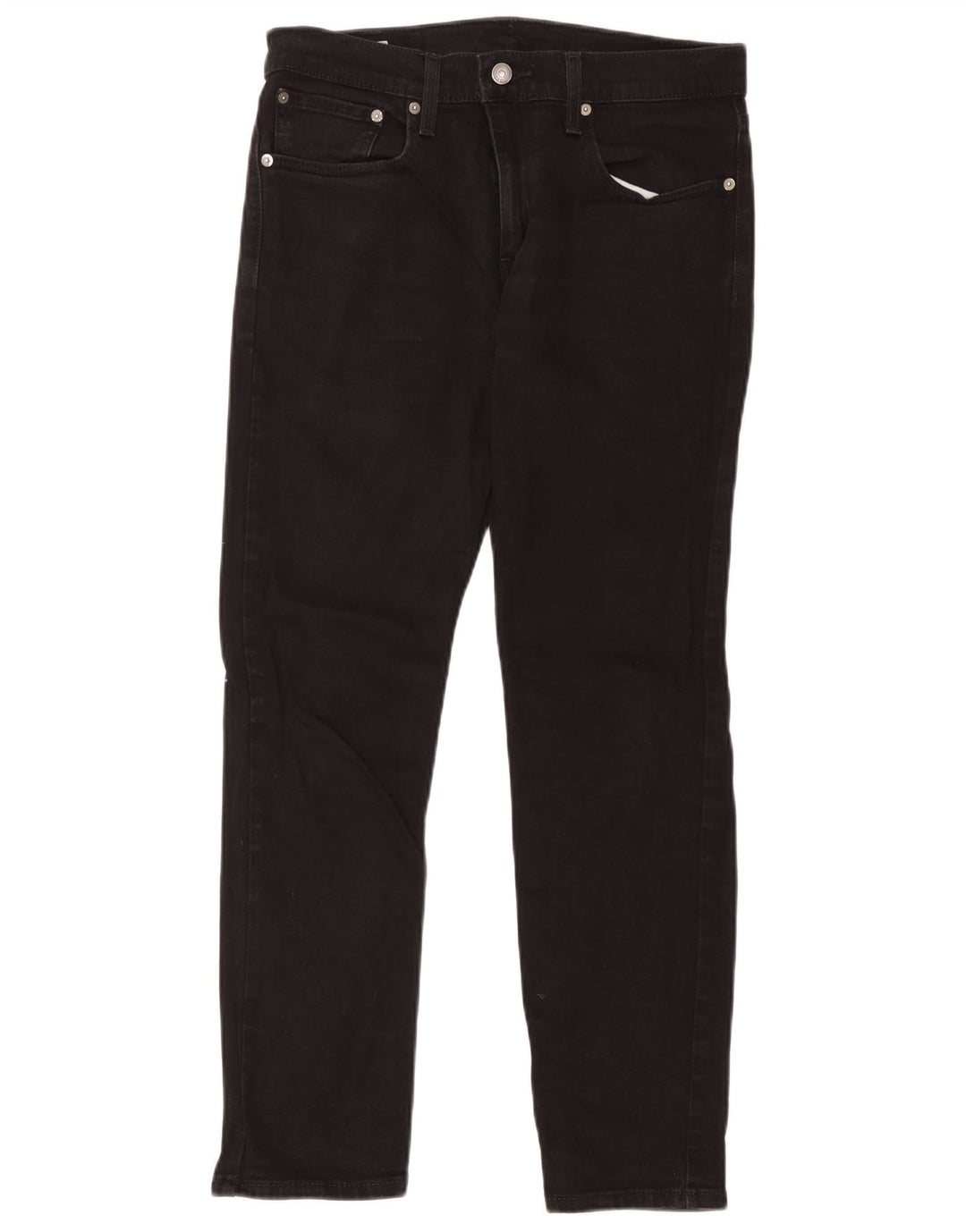 Levi's Herre 502 tilspidsede jeans W32 L32 sort bomuld
