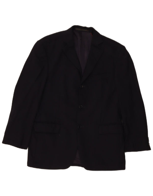 Marks & Spencer Herre 3 Button Blazer Jacket UK 38 Medium Navy Blue New Wool