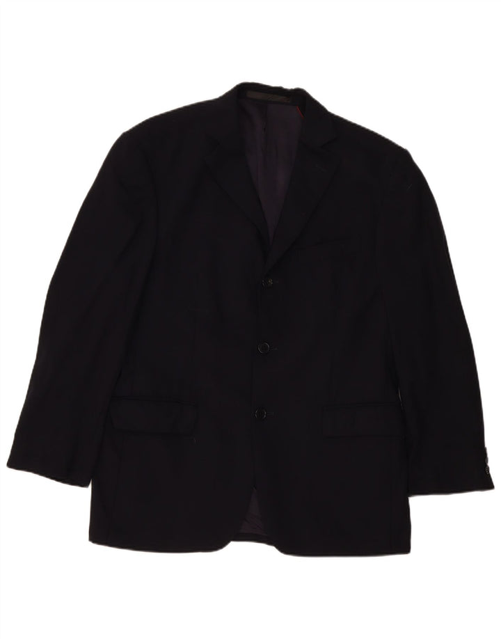 Marks & Spencer Herre 3 Button Blazer Jacket UK 38 Medium Navy Blue New Wool