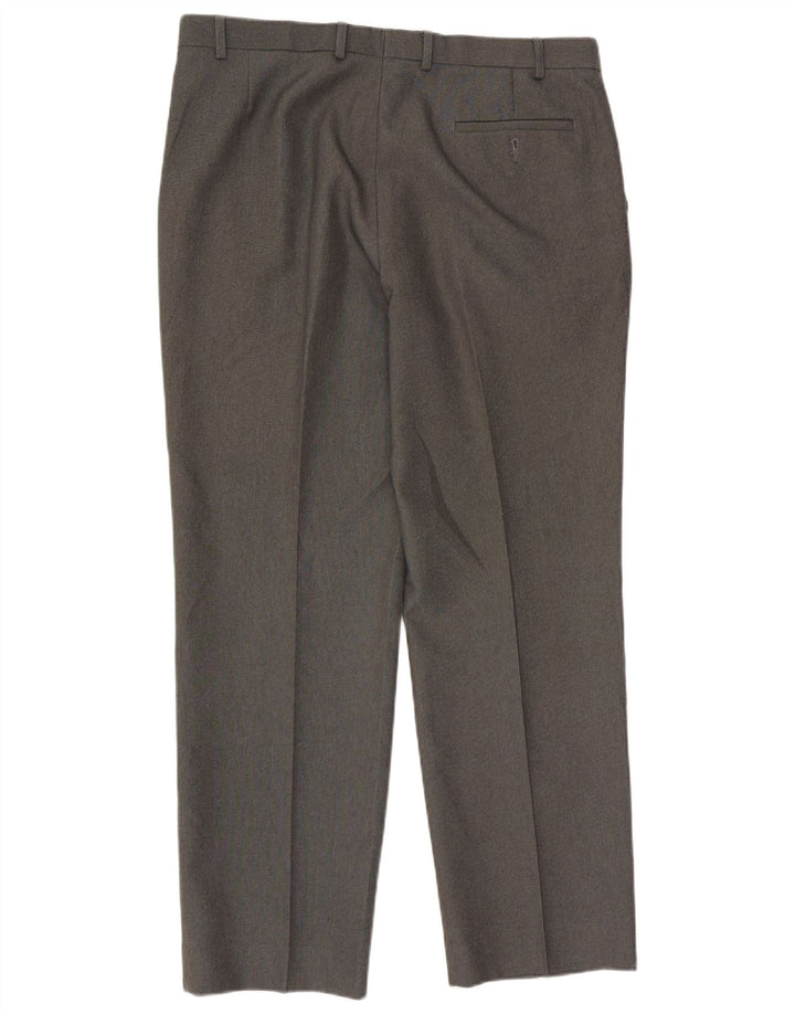 Marks & Spencer Straight Suit Bukser til mænd W38 L33 Grå polyester
