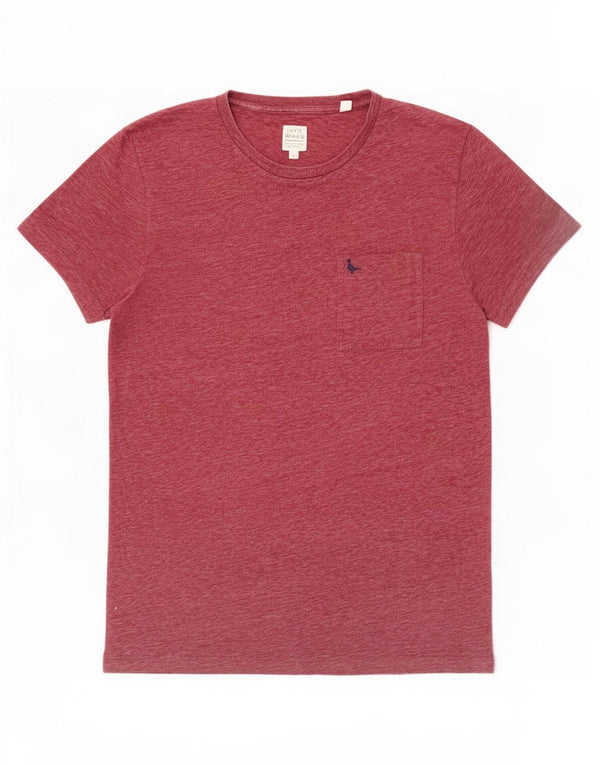 Jack Wills Mens T-Shirt Top Medium Burgundy Flecked Cotton