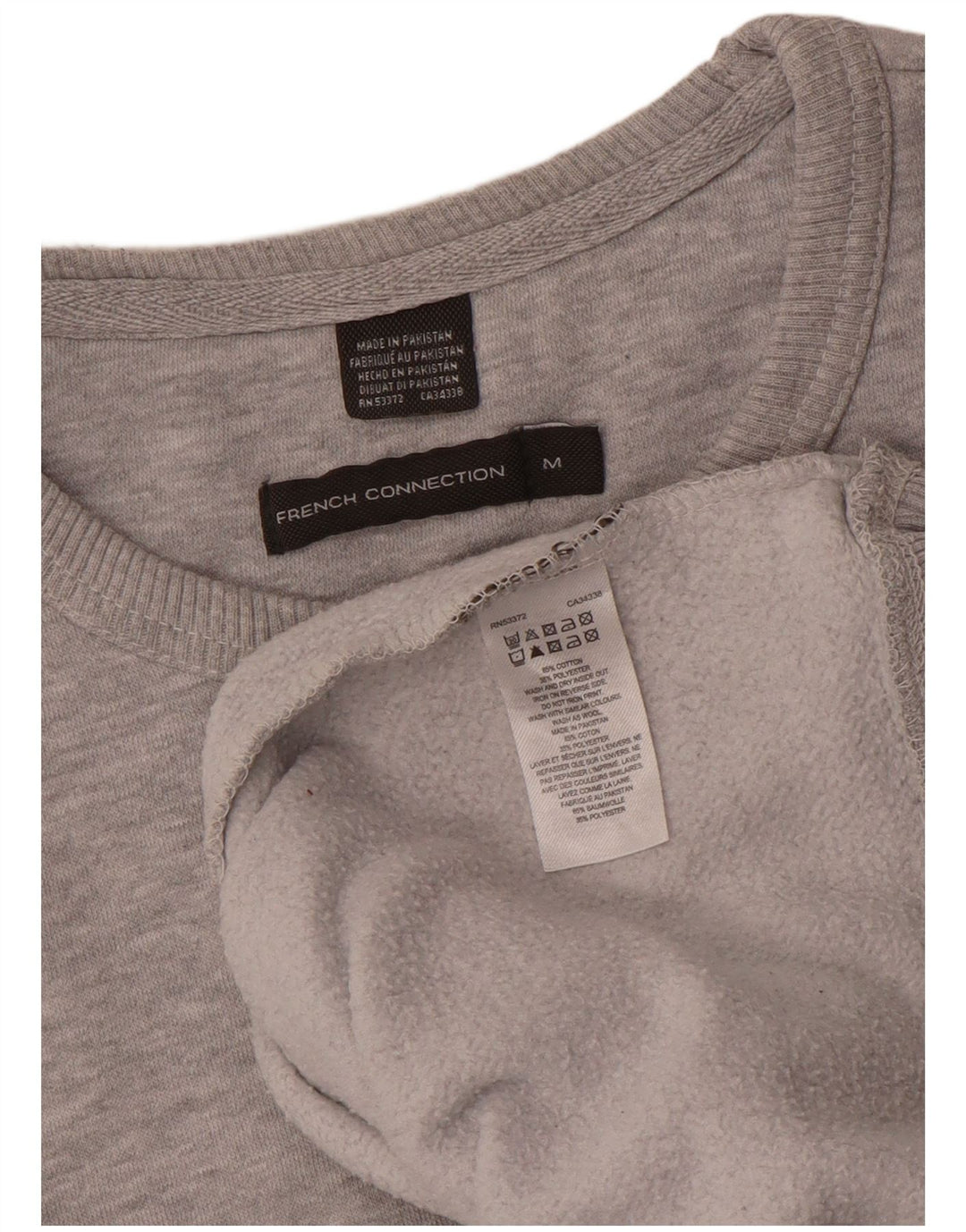 French Connection Herre Sweatshirt Jumper Medium Grå Bomuld
